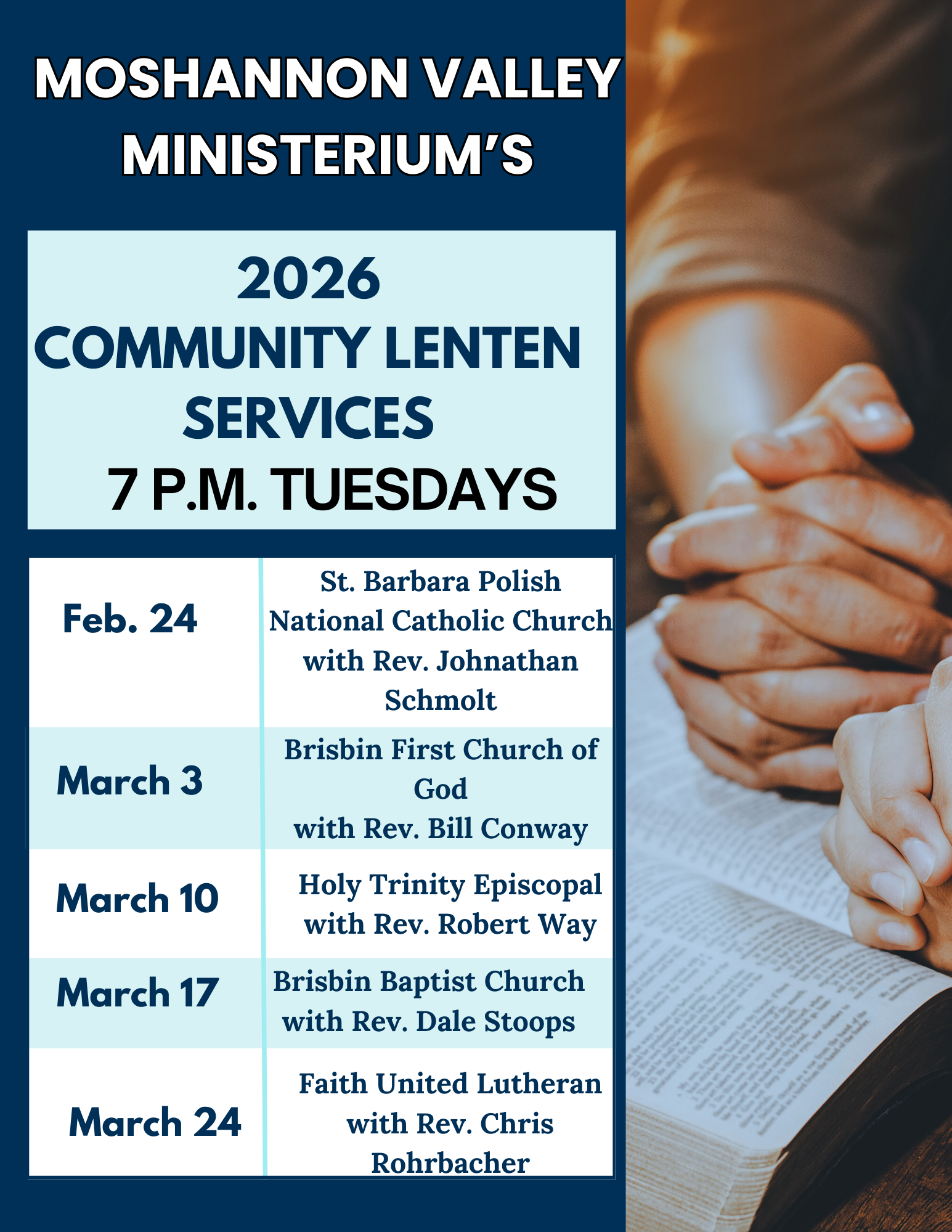 Ministerium Lenten Services
